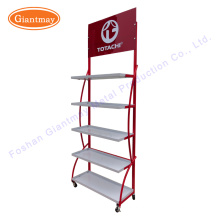 floor standing metal motor lube lubrication oil wholesale display rack